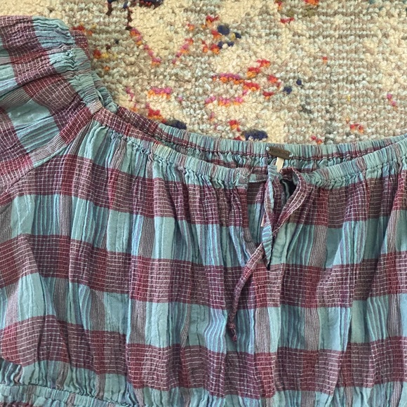 Free People Cropped Peplum Top - Picture 2 of 6